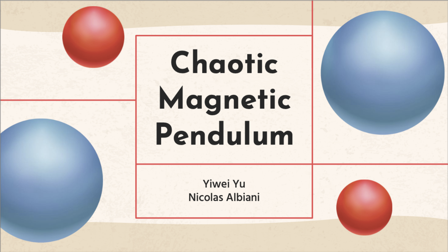 Chaotic Magnetic Pendulum